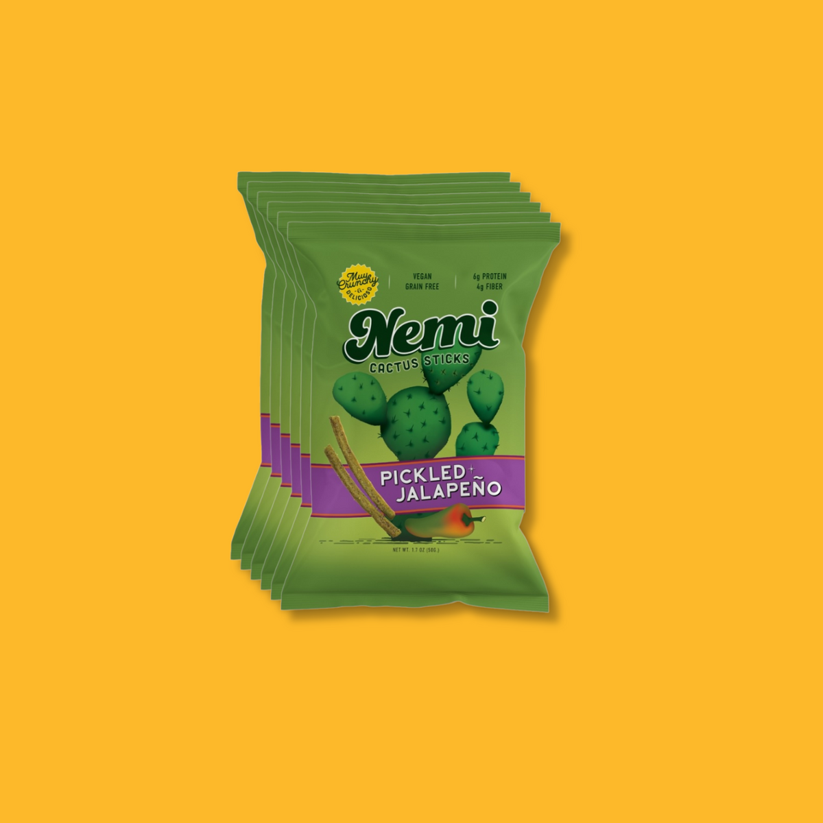 ビスケット・ニャムニャム Pickled Jalapeño (6-pack) – Nemi Snacks